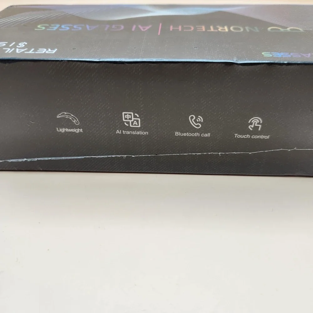 Nortech AI Smart Glasses Translucent 13MP Camera 32GB Bluetooth Wi-Fi Audio